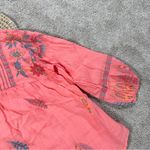 Johnny Was  Workshop Women’s Embroidered Bereginia V-Neck Blouse Boho in Coral S Photo 7