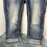 Rock Revival WOMENS  LYNKAI Crystal Rhinestone Stitched Easy Crop Jeans 32 Y2K Photo 2