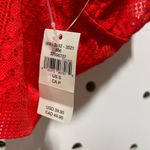 Aerie NWT Cable Lace Longline Bralette Red Size S Photo 5