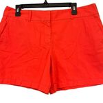 Loft NWT, Ann Taylor Shorts Orange Chino 6” Casual Preppy, Sz 12 Photo 6
