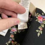 Emma James 🌞 Black Floral Button Up Short Sleeve Blouse Photo 3