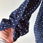 Van Heusen Blue and White Relaxed Blouse Photo 4