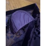R & M Richards By Karen Kwong VTG Sz 10 Purple Velour Burnout Floral Cardigan Photo 6