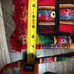 Colorful Striped Women's boho Bag Red Photo 2