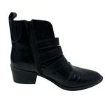 Steve Madden Bark Buckle Western Boho Style Leather Pointed Toe Ankle Boots 7.5 Photo 4