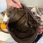 Multicolor Leather Basket Weave Shell Purse Bag Shoulder Crossbody Abstract Photo 7