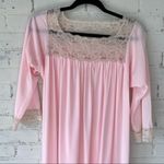 Vintage Pink Lace Lingerie Nightgown Medium Retro Photo 1