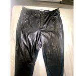 Abercrombie & Fitch NWT Womens AbercrombieThe Ankle Straight Ultra High Rise Vegan Leather Pant Photo 3