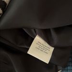 Notations Leopard Print One Button Blazer Jacket Sz PS Peplum Hem Lined Stretch Tan Black Photo 8