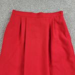 Karen Scott Vintage Womens Suit 8 Red Black Piping Single Button Jacket Skirt Photo 7