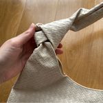 Ulta Beauty Cream Woven Faux Leather Shoulder Bag Photo 3