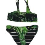 Floral tropical stripped universal bikini set summer bikini swim suit leafy suit Photo 1