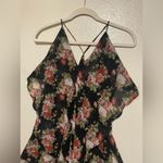 Poetry Semi Sheer Strappy Layered Asymmetrical Floral Mini Summer Dress Photo 2