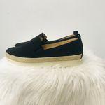 Journee Collection Leela Espadrille Slip On Sneaker Black Canvas Fabric sz 7. Photo 2