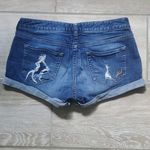 EXPRESS Rolled Hem Distressed Jean Shorts Photo 6