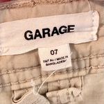 Garage Tan Cargo Pants - Size: 7 Photo 1