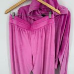 Victoria's Secret Victoria Secret 2pc Pink Velour On Point Track Set Joggers Cropped Hoodie XL/ LG Photo 5