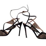 Gianvito Rossi Black Lace  Sandals Photo 3