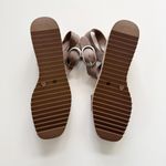 a.n.a . Faux Leather Low Wedge Sandals size 10 Photo 4