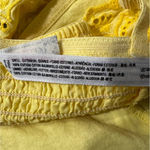 Free People  Ezra Embroidered Eyelet Bralette Yellow Women's Size Medium Photo 6