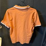 Michael Kors Women’s  Orange White Polo Shirt Sporty Design Photo 2