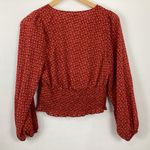 Madewell  Julianne Smocked Waist Top Size Small Photo 5