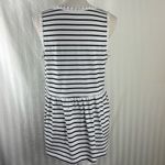 Stella Striped Crochet Trim Babydoll Tank Top Women's Size Medium White Photo 4