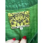 Anthropologie Floreat  Dress Sz‎ 2 Green Beaded Embroidery Tank Cotton Lined Photo 3