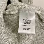 Adrienne Vittadini  Women’s Long Sleeve Open Front Cardigan Grey White Large NWT Photo 5