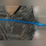 The Room gold pleated v-neck dress size large Photo 5