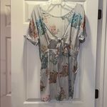 Tolani Silk Floral Striped Henna Romper Photo 6