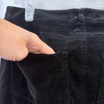 Paige Women's Manhattan High Rise Bootcut Velvet Jeans Black Dye Size 30 Photo 7