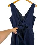 J.Crew Navy Dark Matter Poplin Jumpsuit Stretch Preppy Spring Casual Chic Size 2 Photo 8