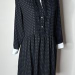 ZARA  Black and White Polka Dot Contrast Mini Dress Photo 2