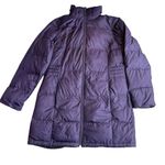 Mountain Hardwear Size L Quilted Down Puffer Jacket Purple Longline Winter Coat Photo 0