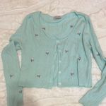Paper Crane Paper crane women's cardigan size large embroidered flowers Photo 1