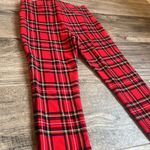 Peter Nygard NYGARD Luxe Slims Red Tartan Plaid Ankle Jeggings Womens MEDIUM (10-12) #129 Photo 10