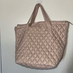 Roberto Coin Cream Quilted Tote Bag Photo 3
