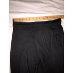 Bordeaux Skirt Size 4 Asymmetrical Gray Ruffle Stretch Raw Edges Back Zip Artsy Photo 2