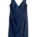 J.Crew Navy V -Neck Wrap Mini Dress Size 2 business casual excellent condition Photo 0