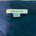 American Eagle Puff Sleeve Smocked Cropped Blouse Photo 4