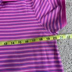 L.L.Bean Pink and Blue Striped Polo Shirt M Photo 3