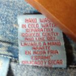 Jane Ashley  L Tie Dye Denim Jeans Button Down Short Sleeved Top Photo 2