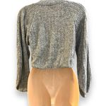 ZARA  crop elasticated pointele sweater top size m Photo 3