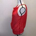 No Boundaries  red rover with gold dots chain straps tank top Photo 3