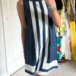 Amazon Navy Striped Mini Dress Photo 1