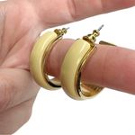 Lot of 10 Pairs of Hoops & Stud Pierced Earrings: LOFT AVON Gold Photo 8