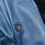 BCBGMAXAZRIA Blue Cropped Hooded 100% Leather Jacket Size XS Photo 12