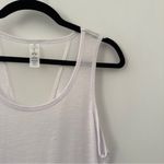 Balance Collection  White Heathered Mesh Tank Top Shirt Blouse Size Small S Yoga Photo 3