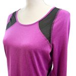 Nike 𝅺 Dri Fit fuchsia purple black mesh shirt Photo 1